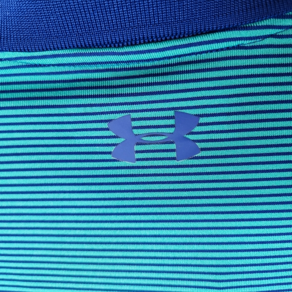 NWOT Under Armour Men's Heatgear striped Polo Size S - Picture 4 of 4